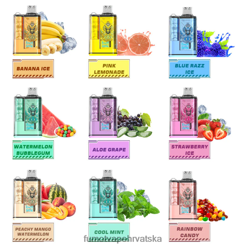 Fumot Vape Hrvatska | jagoda red bull Z0020B282 20 ml 12000 jednokratna kutija za vape (1 komad) Fumot Crystal