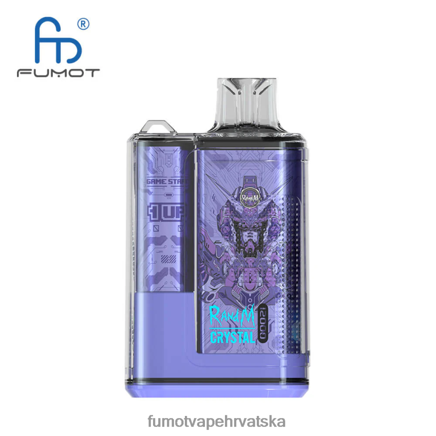 Fumot Vapes | hladna menta Z0020B264 1 komad - 12000 jednokratna kutija za vape 20 ml Fumot Crystal