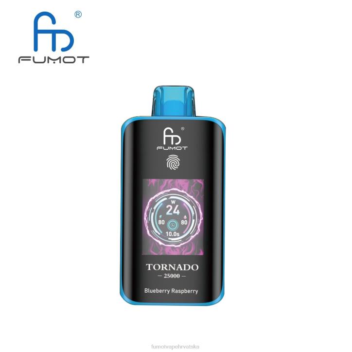 Fumot Tornado 25000 vape za jednokratnu upotrebu borovnica malina TL203 Fumot Disposable Vape