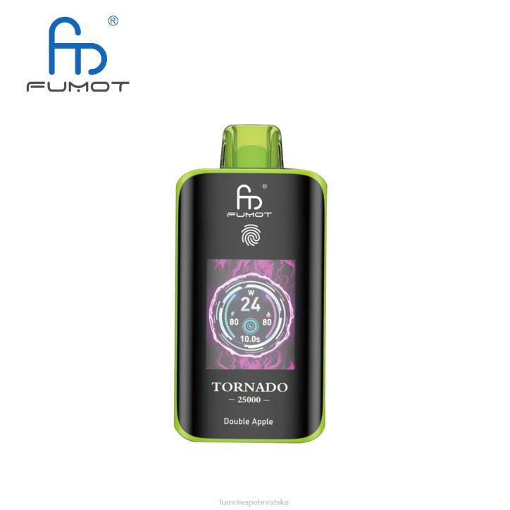 Fumot Tornado 25000 vape za jednokratnu upotrebu dupla jabuka TL205 Fumot Review