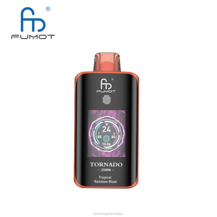 Fumot Tornado 25000 vape za jednokratnu upotrebu eksplozija tropske duge TL2013 Fumot Disposable Vape