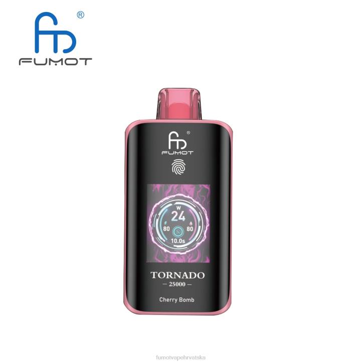 Fumot Tornado 25000 vape za jednokratnu upotrebu trešnja bomba TL204 Fumot Vapes