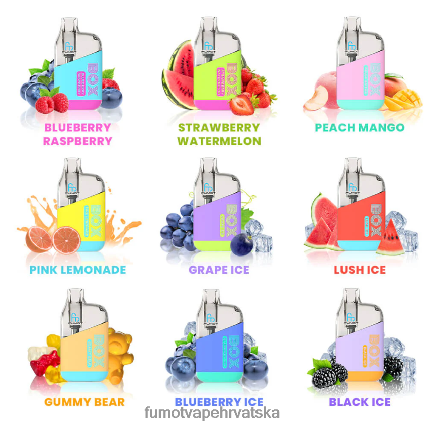 Fumot Vape Price | jagoda lubenica Z0020B349 kutija 10000 jednokratni vape pod - 20ml (1 komad) Fumot Tornado