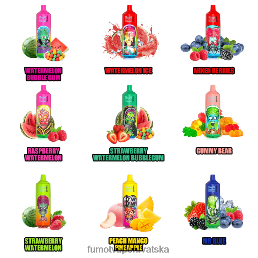 Fumot Vape Review | led od borovnice Z0020B206 9000 pro jednokratni vape - 18 ml (1 komad) Fumot Tornado