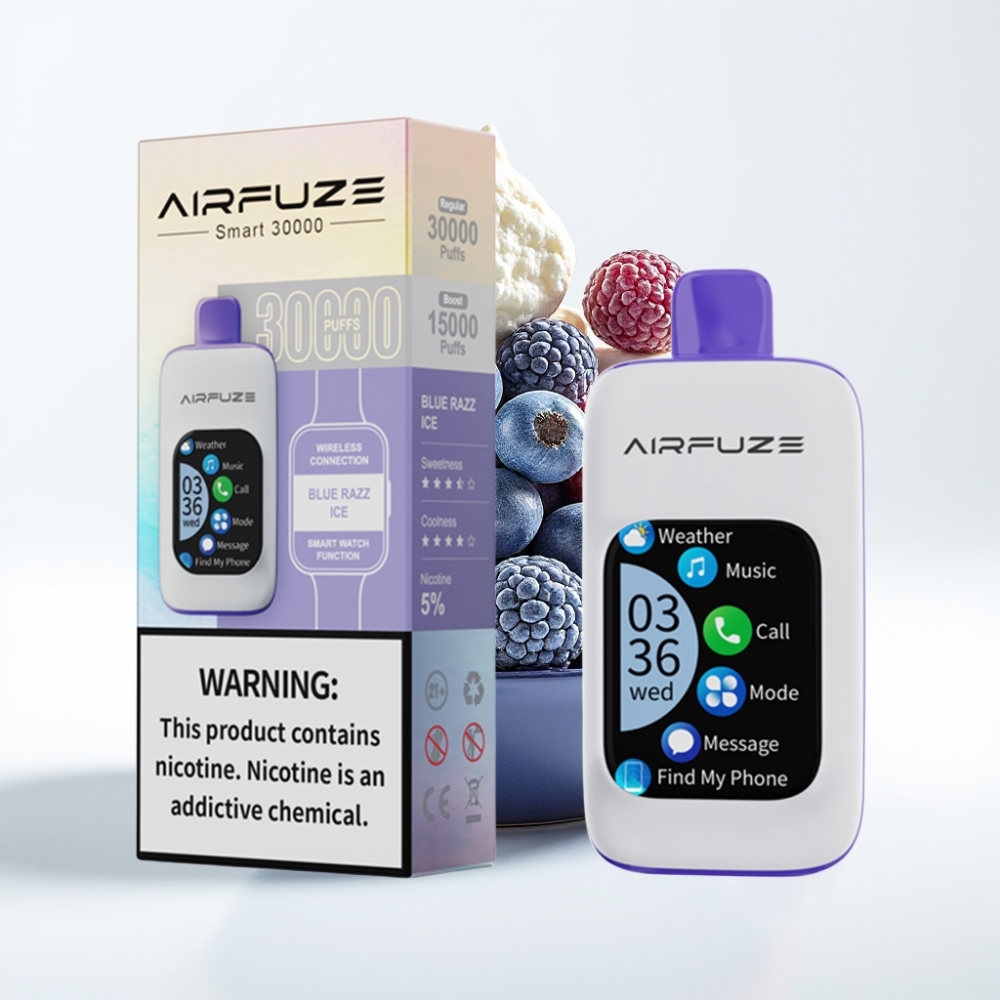 AirFuze Smart 30000 Puffova Jednokratna Vape Plavi Razz Led