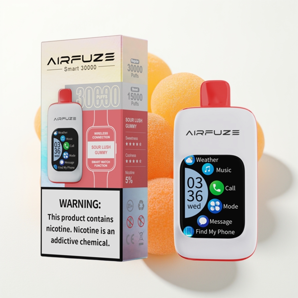 AirFuze Smart 30000 Puffs Disposable Vape Kisela Sočna Gumenjaka