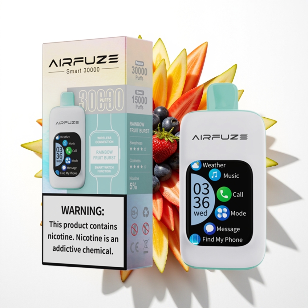 AirFuze Smart 30000 Puffs Dizpozabilni Pod s Okusom Rakete Voćne Mješavine i 900mAh Baterijom
