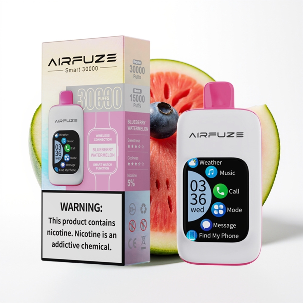 AirFuze Smart 30000 Pufova Jednokratna Vape Borovnica Lubenica s 5% Nikotina