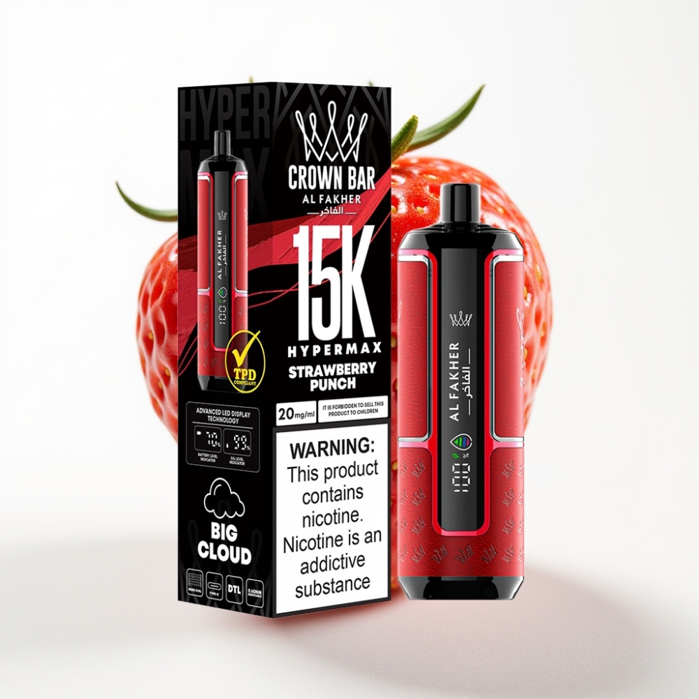 Al Fakher Crown Bar 15K Hypermax Jagoda Punch