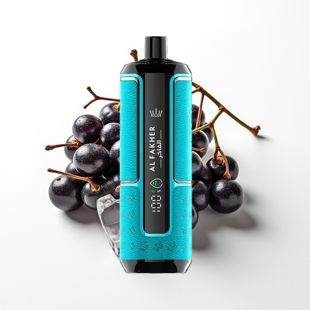 Al Fakher Crown Bar 15K Hypermax Jednokratna Vape Kit 22ml Crni Ribizl Led