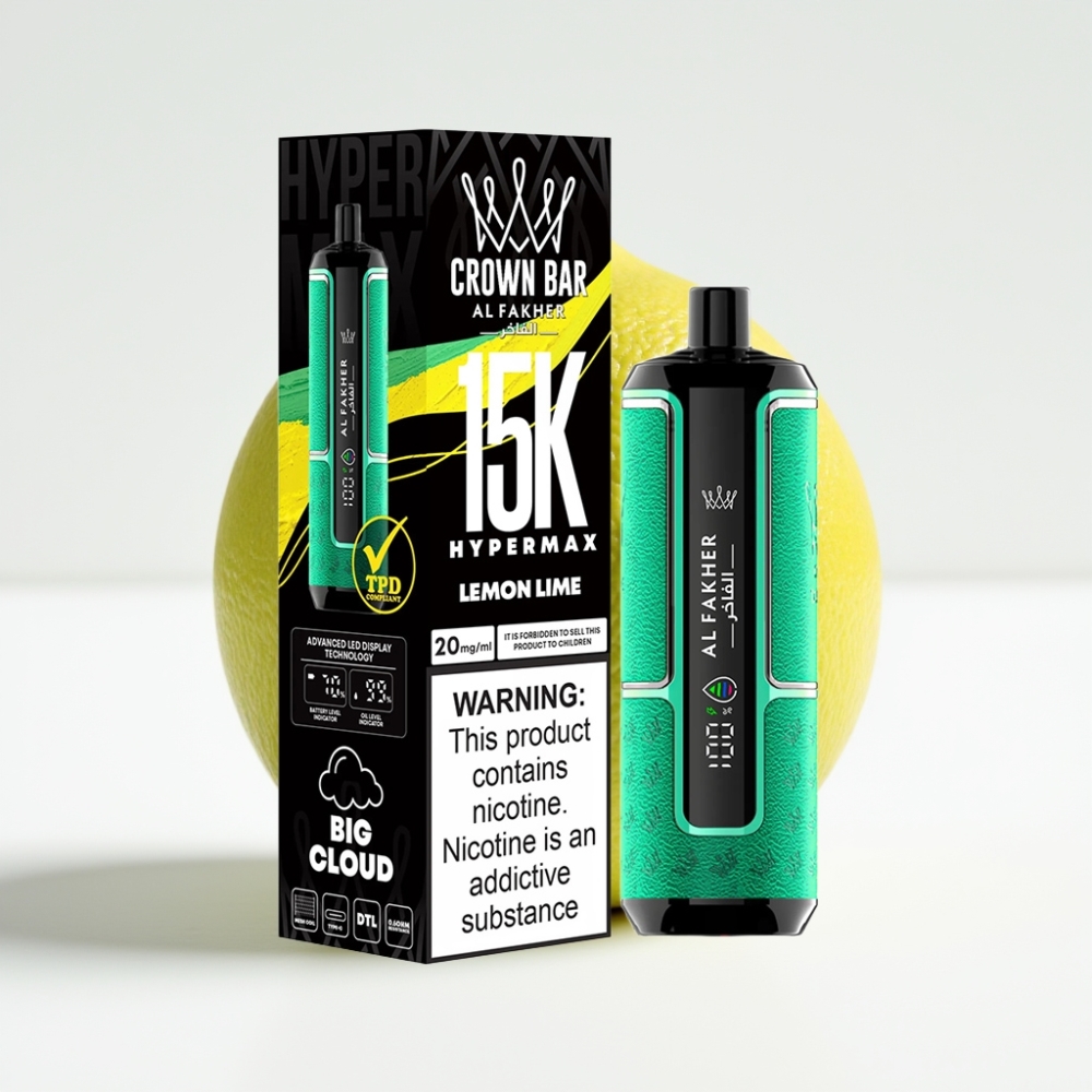 Al Fakher Crown Bar 15K Hypermax Limeta Limun