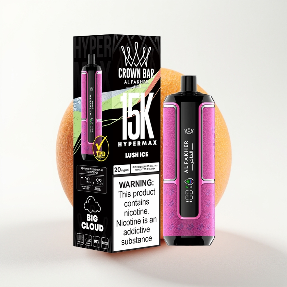 Al Fakher Crown Bar 15K Leden Led Hypermax Jednokratna Vape Kit