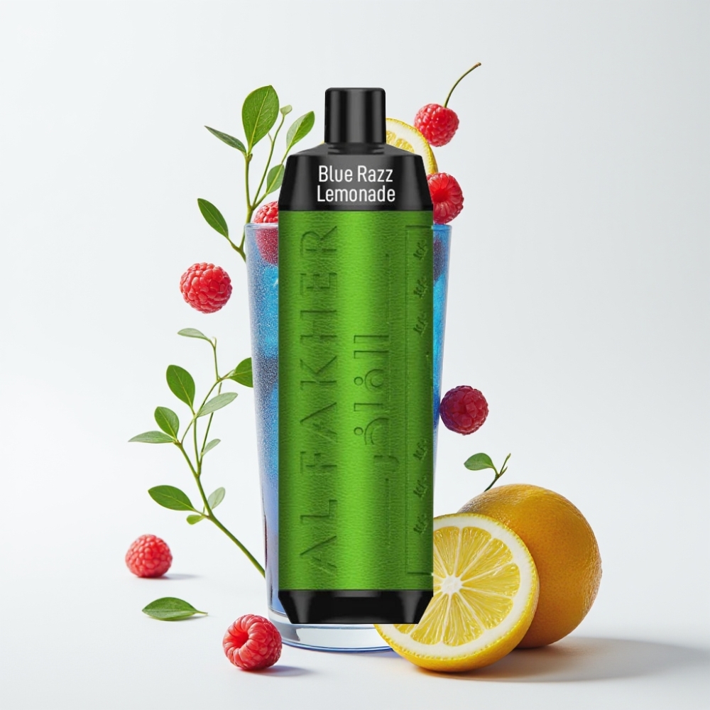 Al Fakher Crown Bar 8000 Crystal Jednokratna Vape Plavi Razz Limunada 18ml