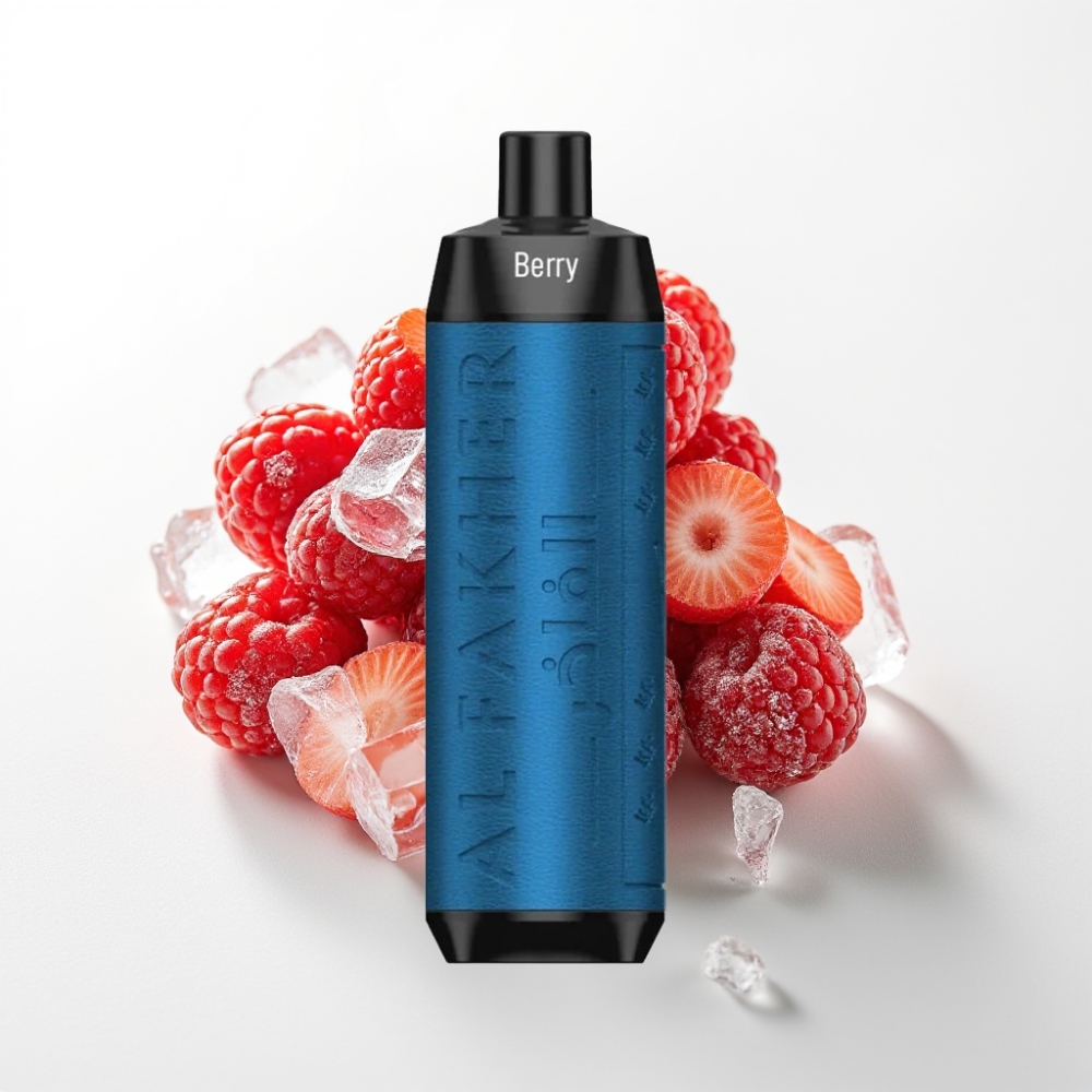 Al Fakher Crown Bar 8000 Crystal Kompaktan i Elegantan Disposable Vape Jagoda Led