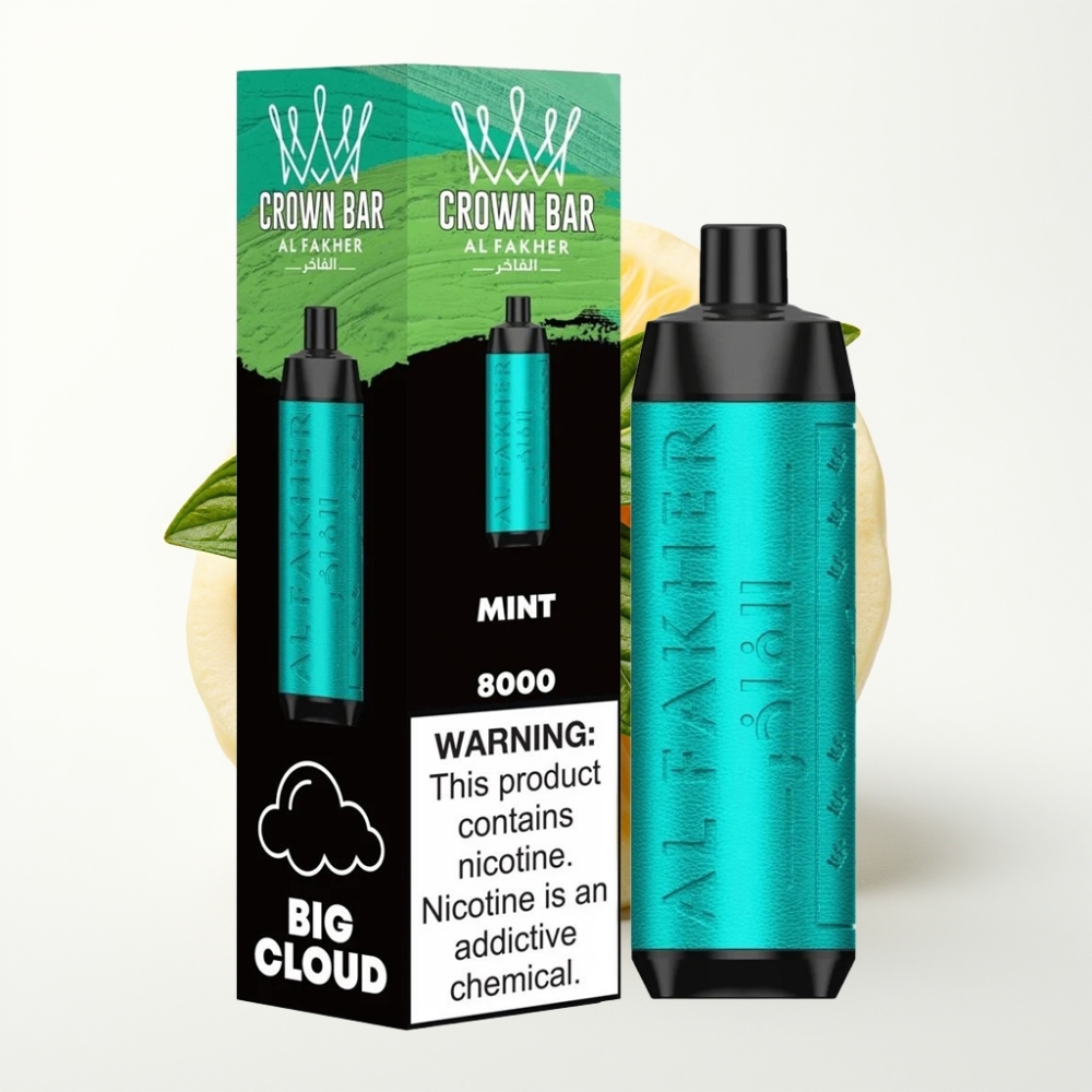Al Fakher Crown Bar 8000 Crystal Puffova Crystalna Jednokratna Vape Meta