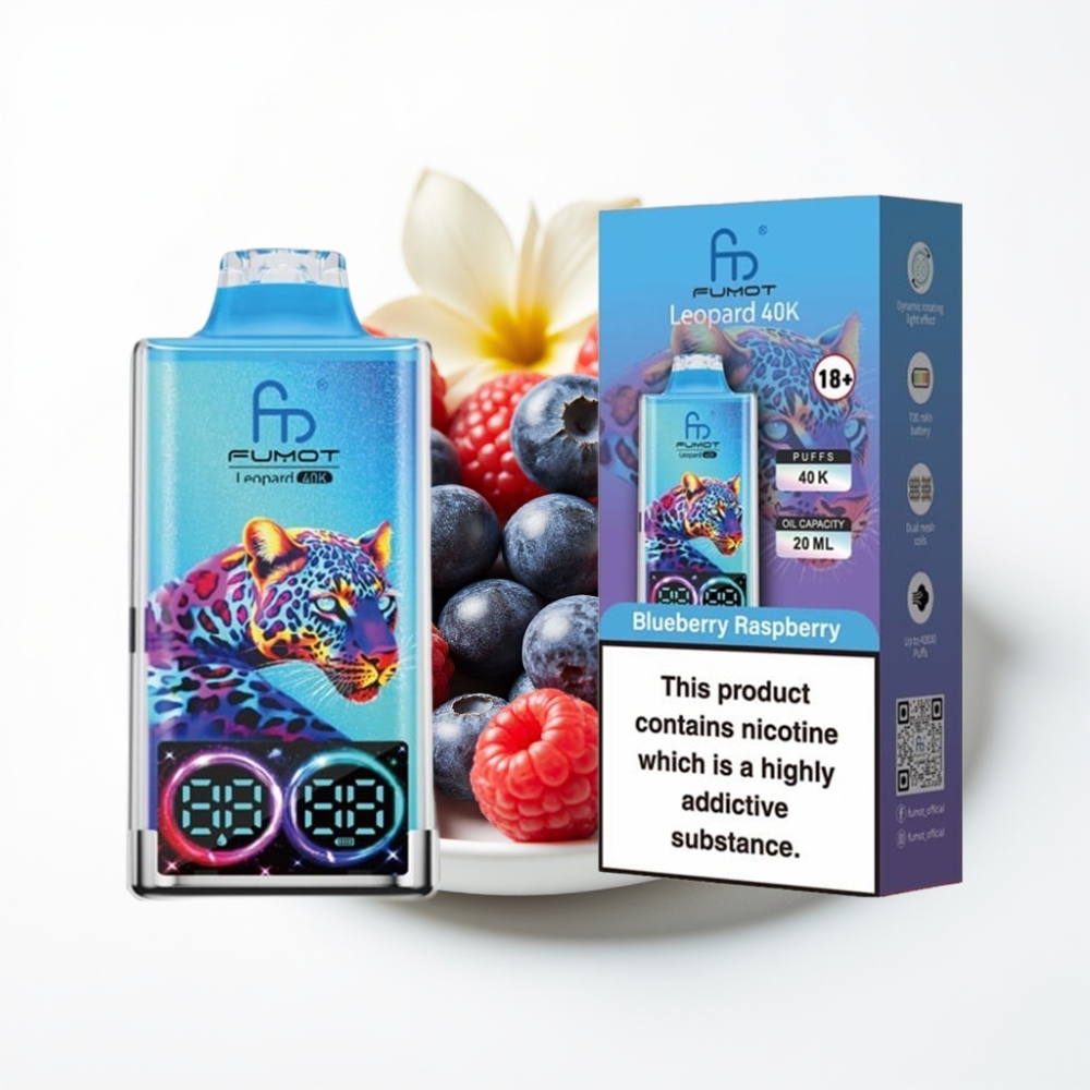 Fumot Leopard 40000 Pufova Dual Mesh Borovnica Malina