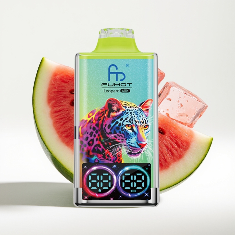 Fumot Leopard 40K Puffs Dual Mesh Lubenica Led