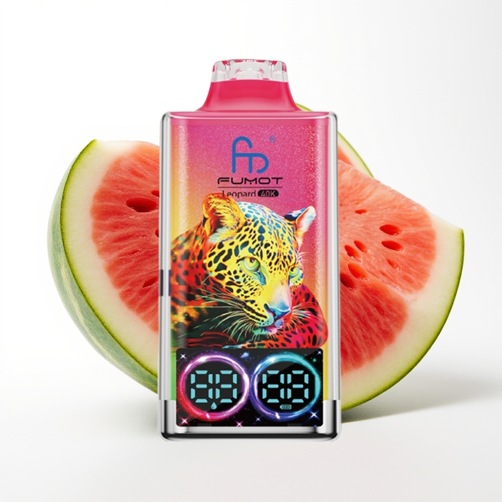 Fumot Leopard 40K Puffs Jagoda Lubenica Dual Mesh