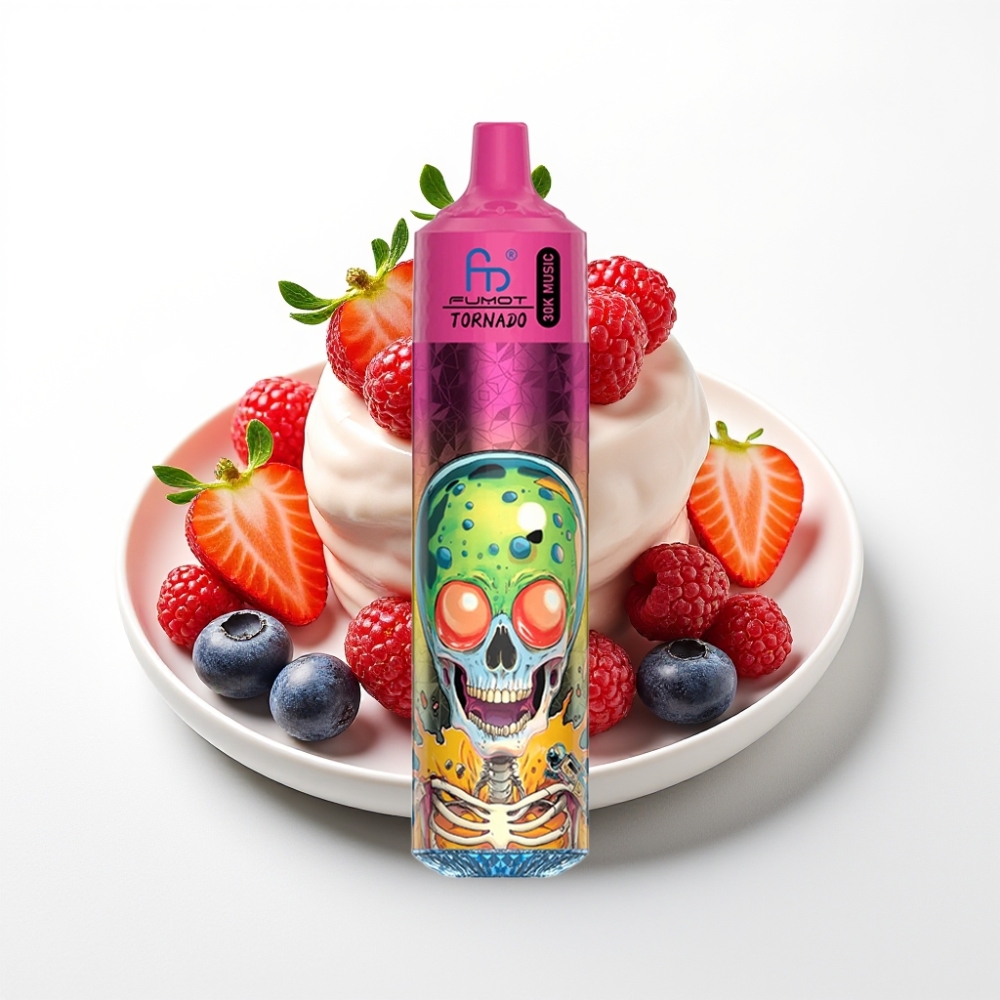 Fumot RandM Tornado 30000 Puffs 1.0 Ohm Borovnica Jagoda Malina Sladoled