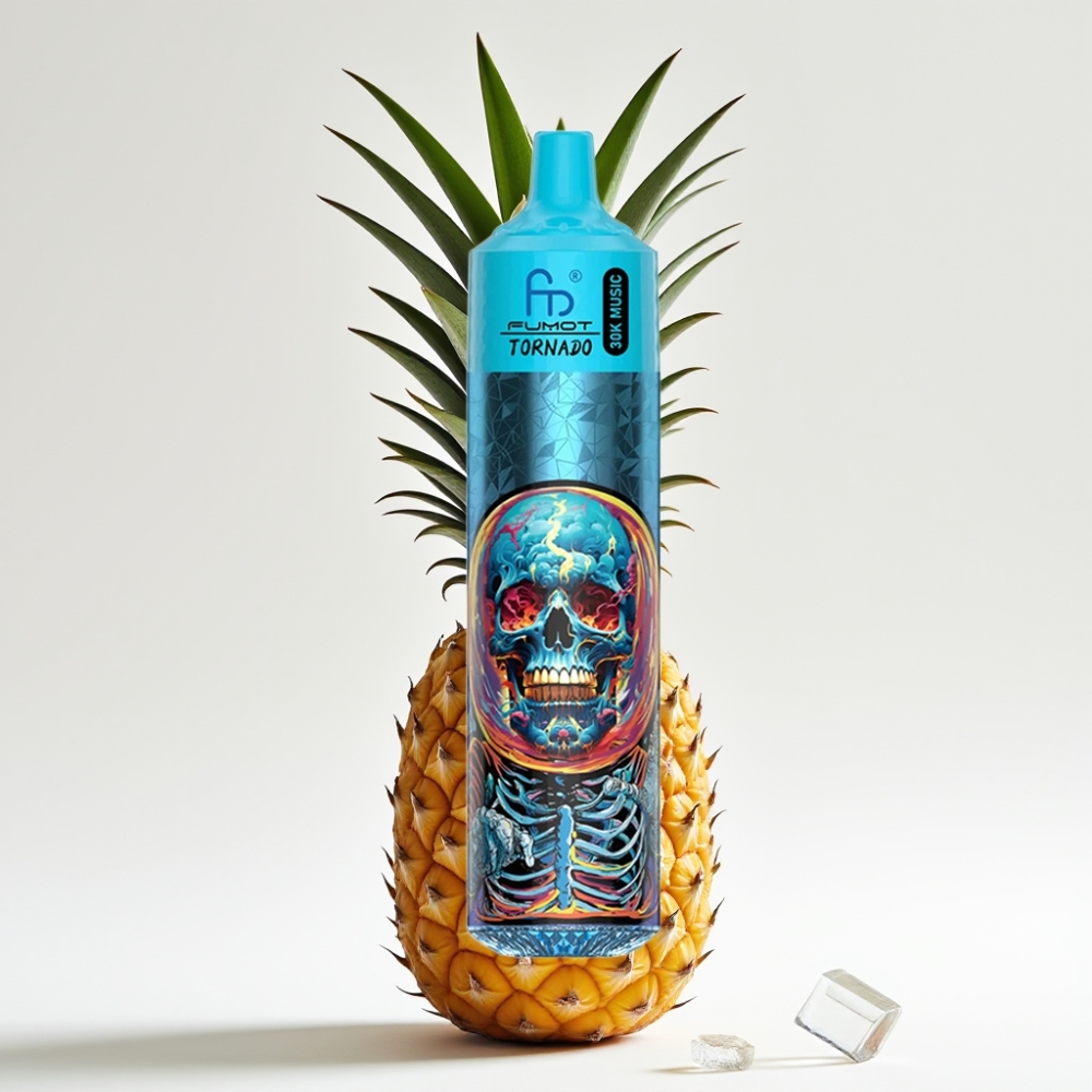 Fumot RandM Tornado 30000 Pufova LED zaslon Ananas Led