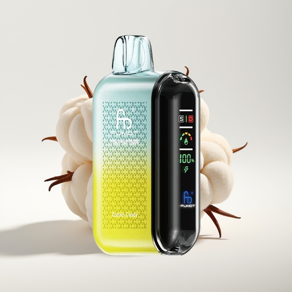 Fumot Tornado 20000 Puffova Dvostruka Mesh Zavojnica Šećerna Vuna