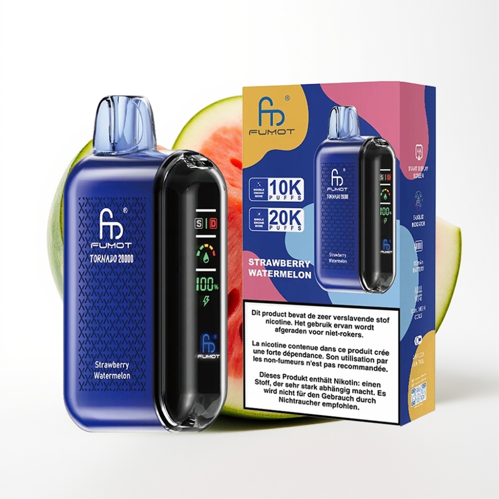 Fumot Tornado 20000 Puffova Jagoda Lubenica sa 20ml Tekućine