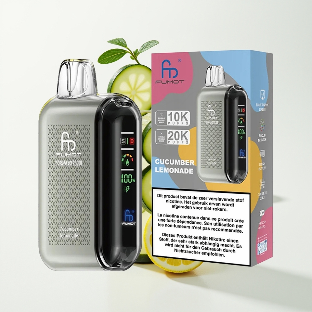 Fumot Tornado 20000 Puffs 20ml Krastavac Limunada