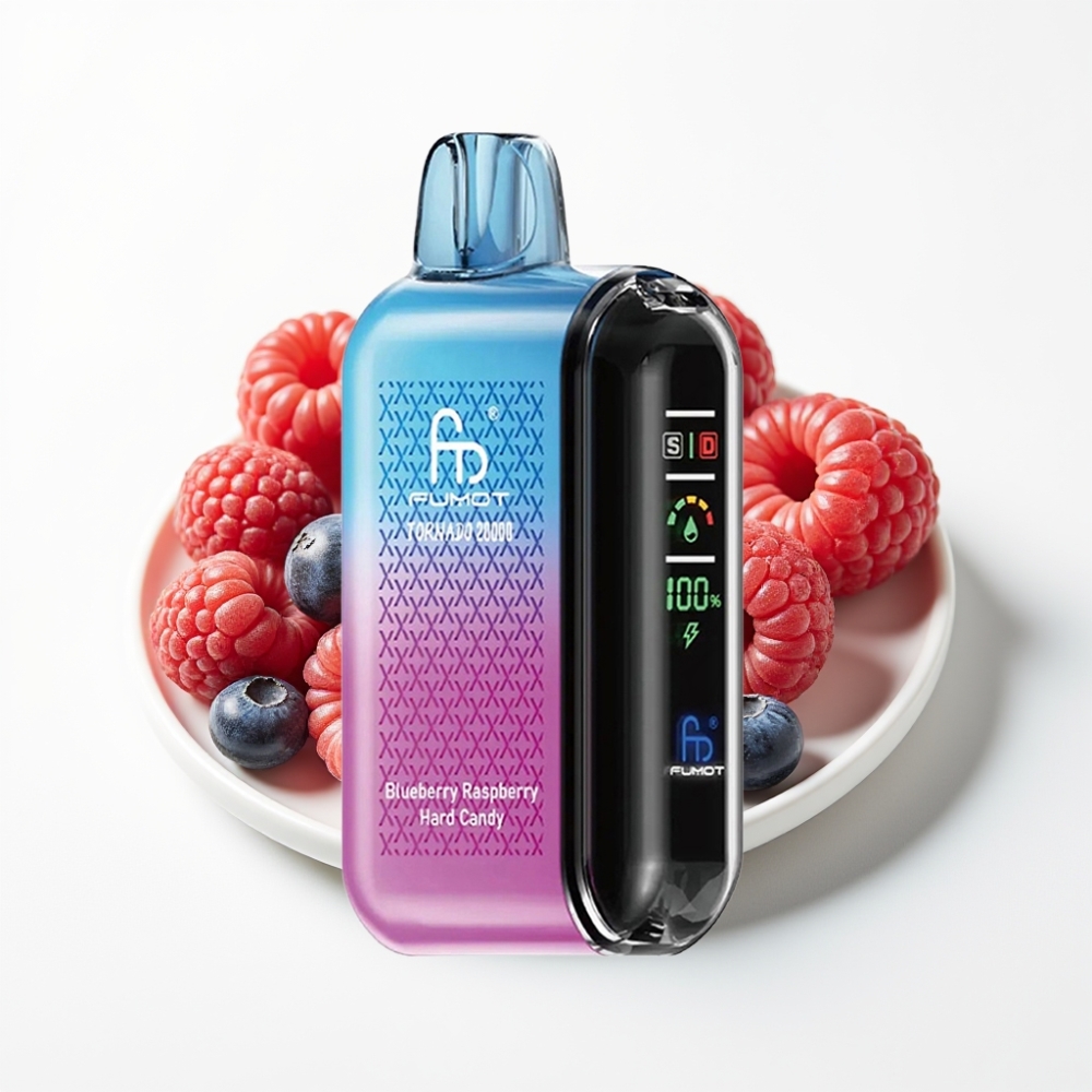 Fumot Tornado 20000 Puffs Dual Mesh Coil Aroma: Borovnica Malina Tvrdi Bombon