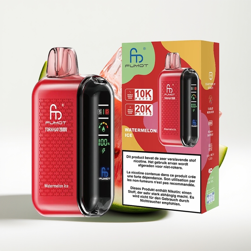 Fumot Tornado 20000 Puffs Dual Mesh Coil Lubenica Led