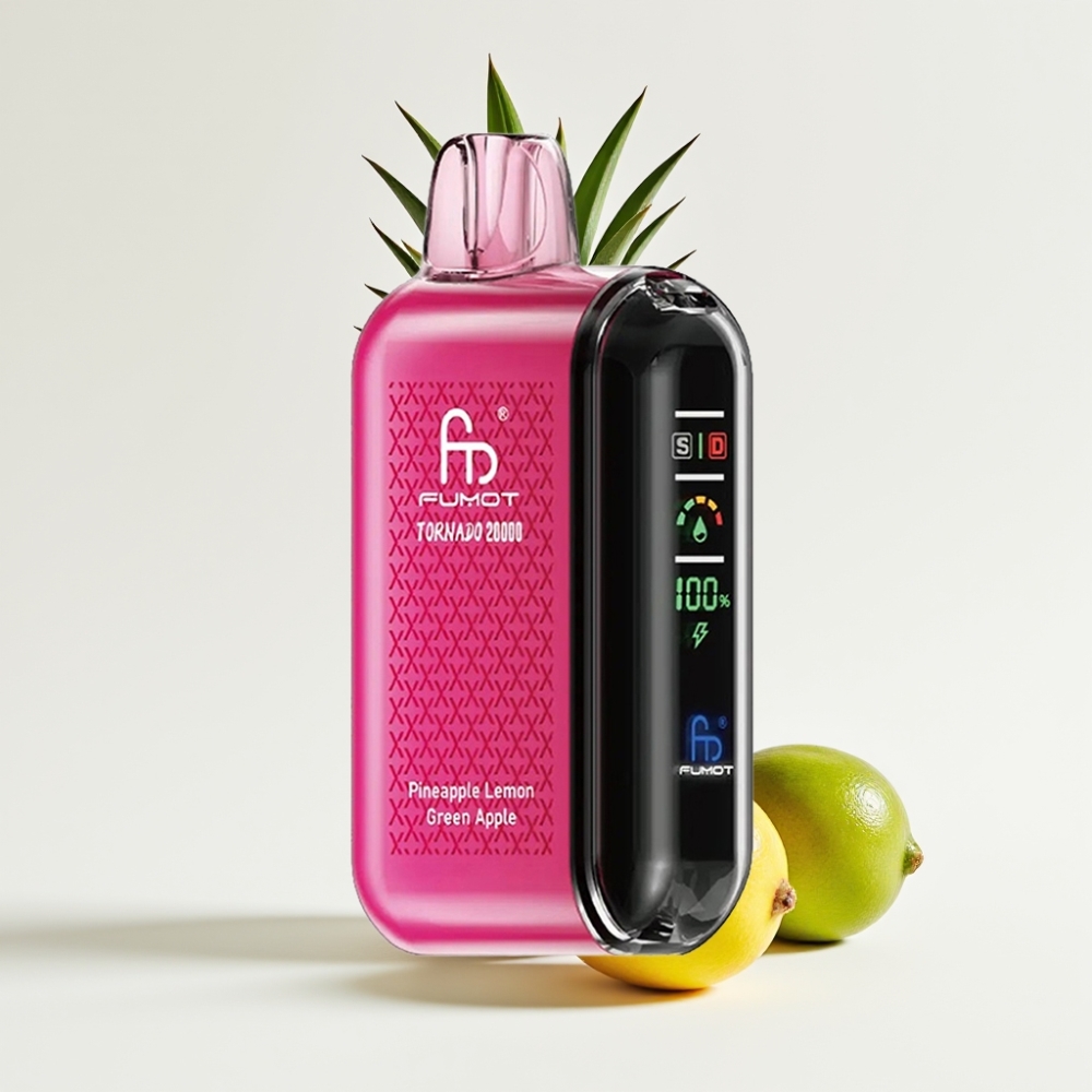 Fumot Tornado 20000 Puffs Dual Mesh Coil Okus Ananas Limun Zelena Jabuka