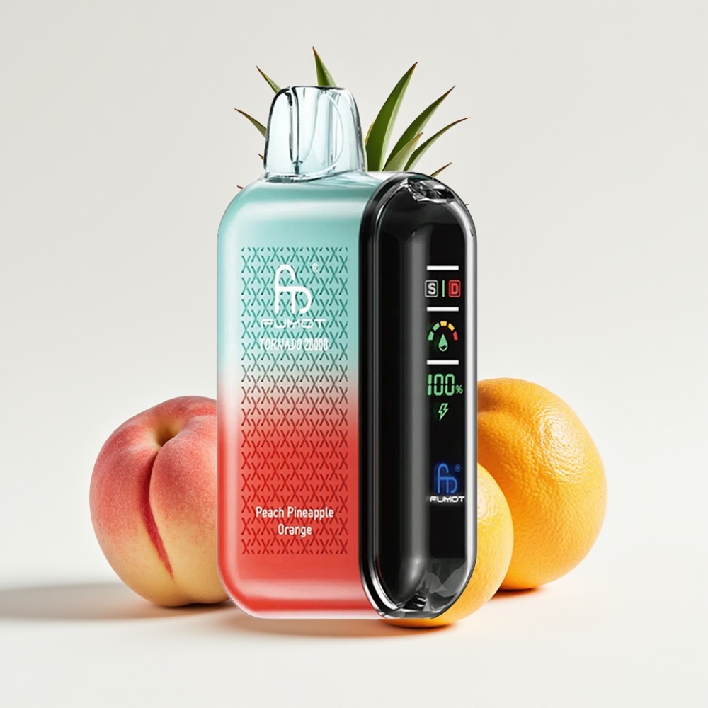 Fumot Tornado 20000 Puffs Dual Mesh Coil Okus Breskve Ananasa Naranče