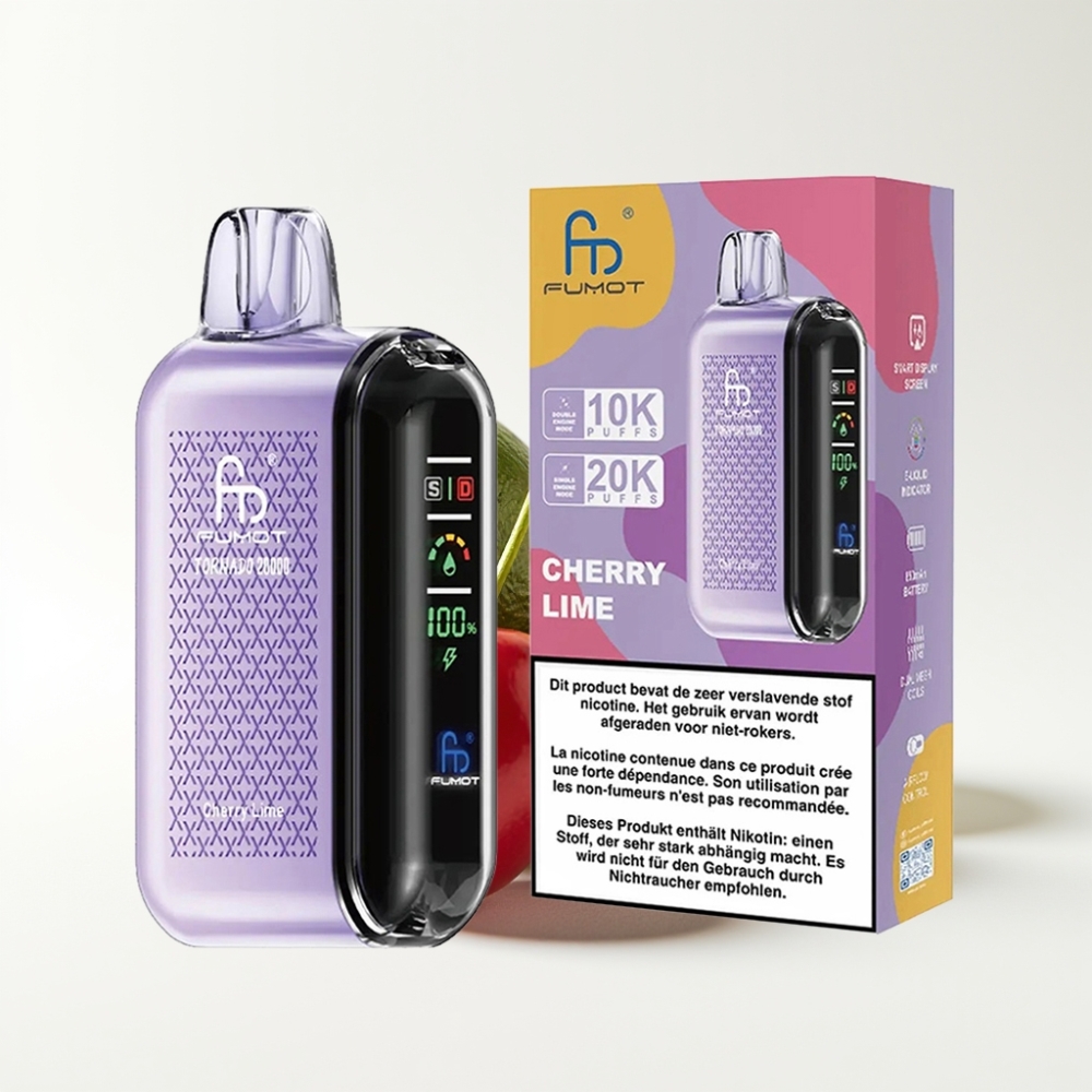 Fumot Tornado 20000 Puffs Dual Mesh Coil Trešnja Limun