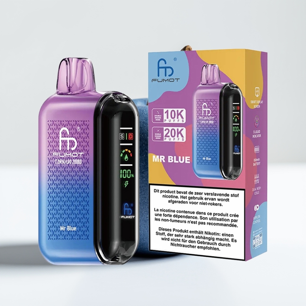 Fumot Tornado 20000 Puffs Dual Mesh Mr Plavi