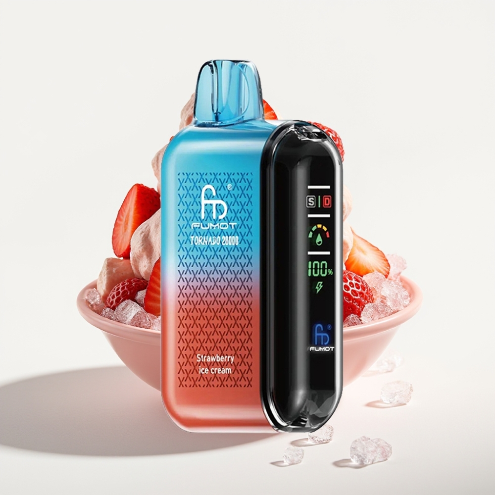 Fumot Tornado 20000 Puffs Dual Mesh Sladoled od Jagode