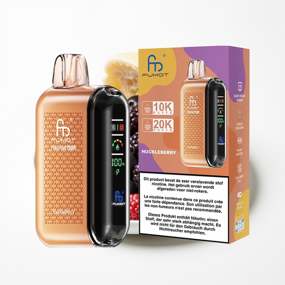 Fumot Tornado 20000 Pufova Dual Mesh Coil Okus Huckleberry