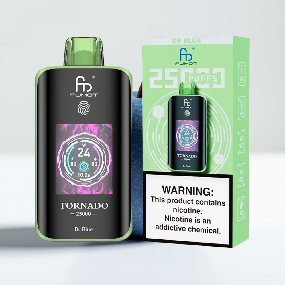 Fumot Tornado 25000 Puffs HD Ekran Dr Plavo