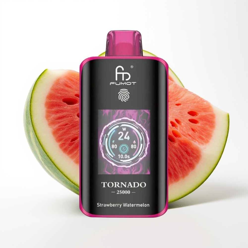 Fumot Tornado 25000 Puffs HD Ekran Jagoda Lubenica