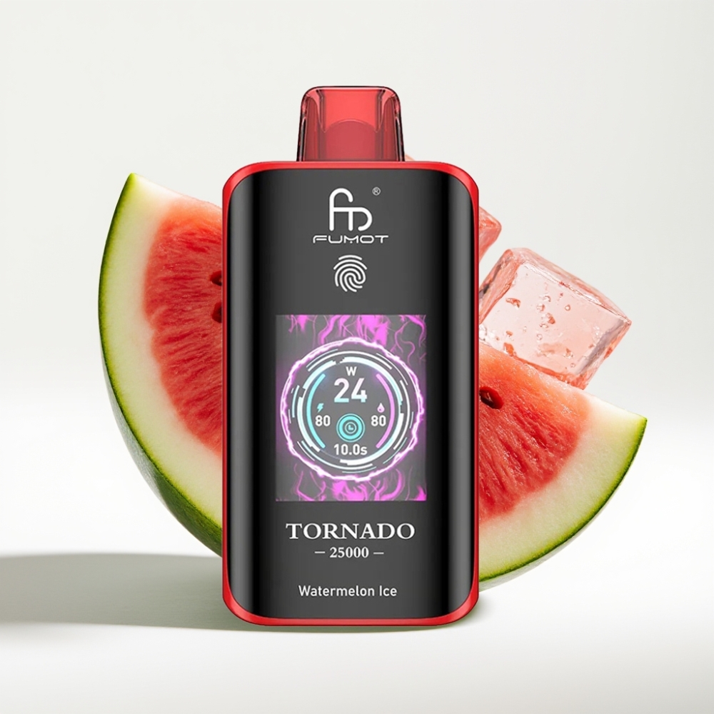Fumot Tornado 25000 Puffs HD Ekran Lubenica Led
