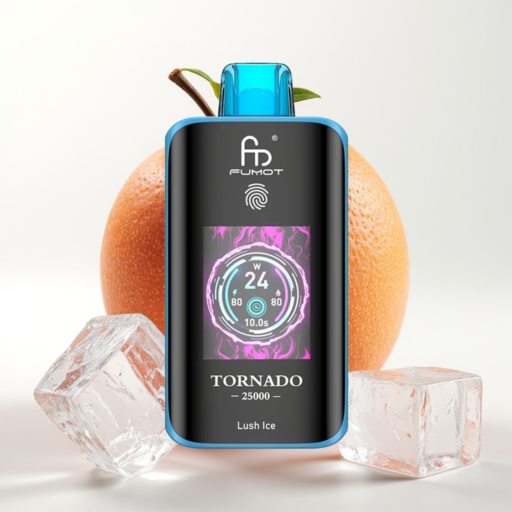 Fumot Tornado 25000 Puffs HD Ekran Lush Ice