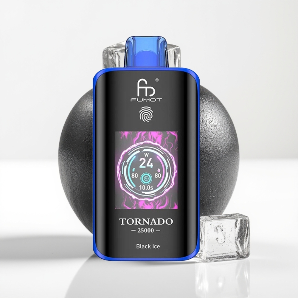 Fumot Tornado 25000 Puffs HD Screen Crna Led