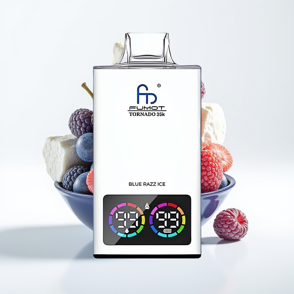 Fumot Tornado 35000 Pufova Dual Mesh Coil Plavi Razz Led