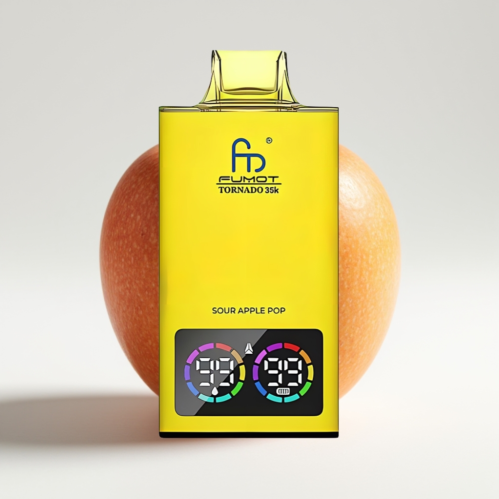 Fumot Tornado 35000 Pufova s 15ml E-tekućine Okus Kisela Jabuka Pop