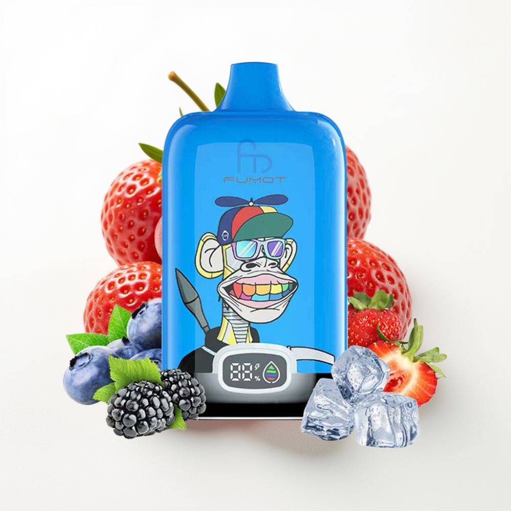 Fumot Tornado Digital Box 12000 Puffs 20ml Jagoda Grožđe
