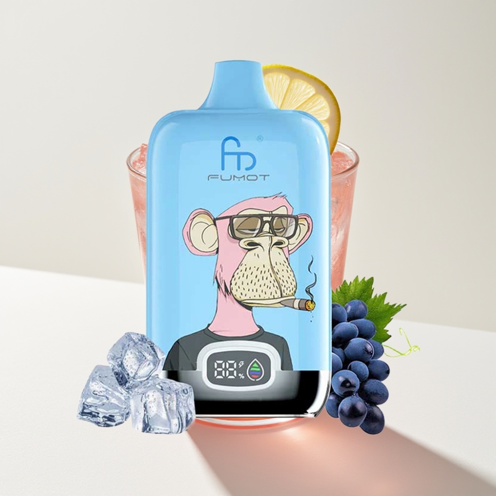 Fumot Tornado Digital Box 12000 Puffs 20ml Roza Limunada