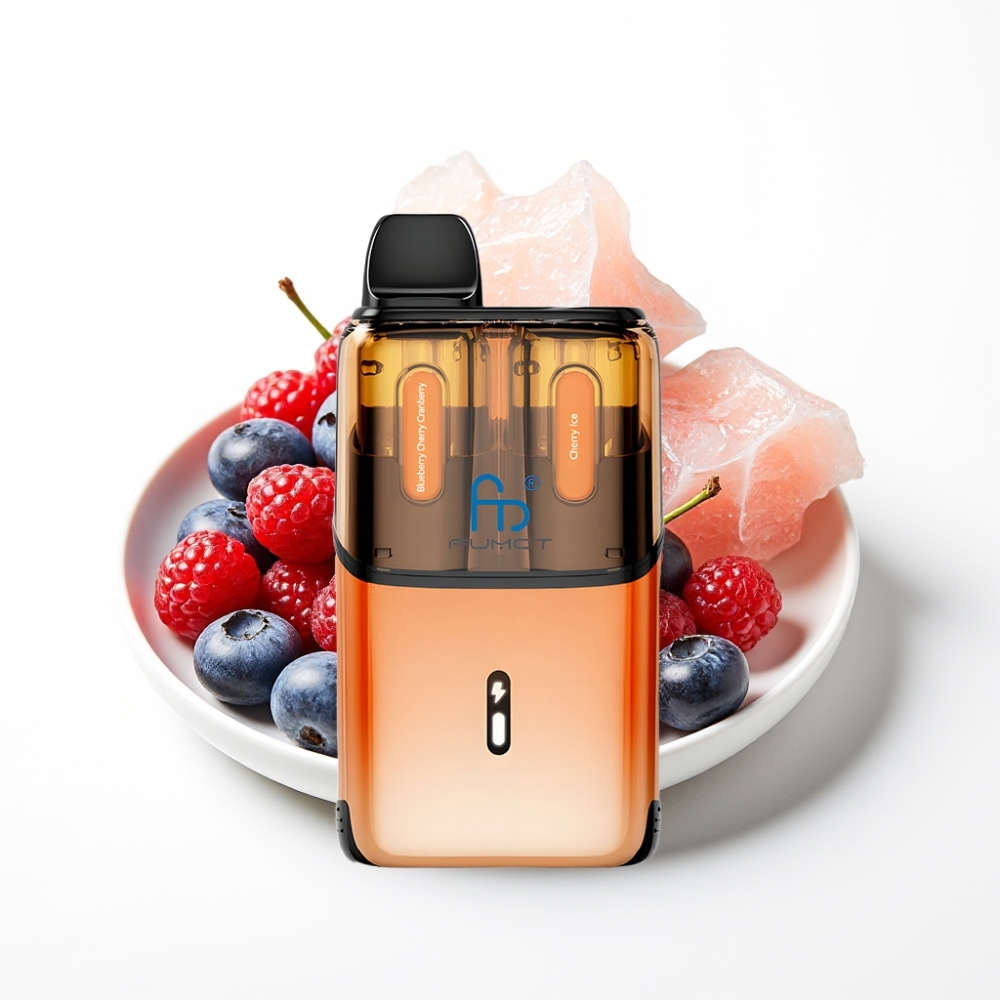 Fumot Ultra T32000 32000 Puffova Napredna Mesh Zavojnica Borovnica Trešnja Brusnica - Ledena Trešnja