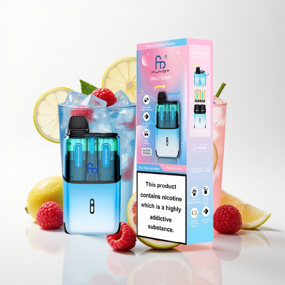 Fumot Ultra T32000 32000 Puffova Plava Malina Limunada - Rozi Limun 24ml