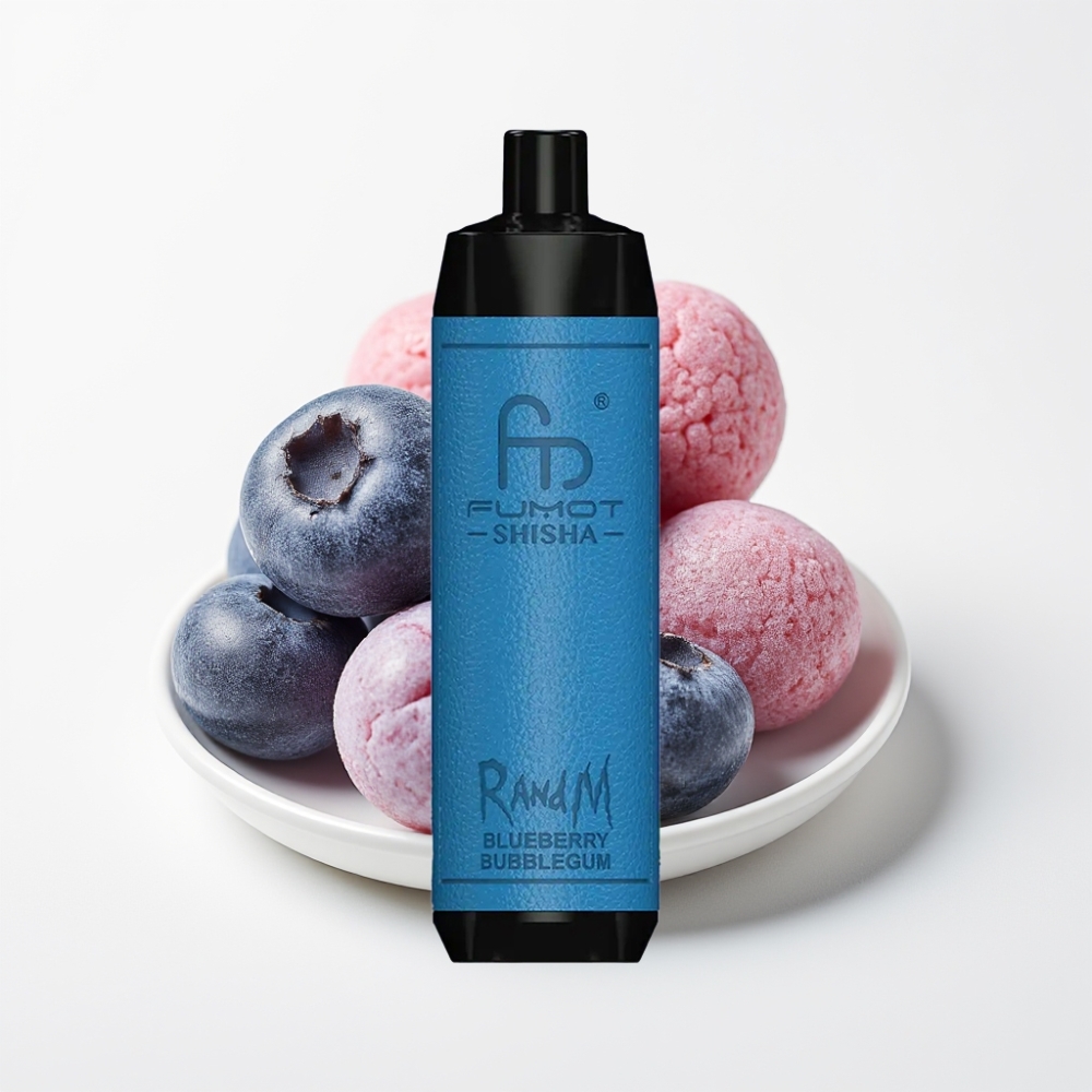 RandM Fumot Shisha 10000 Puffova 18ml Prepunjeni e-tečnost Plava jagoda žvakaća guma