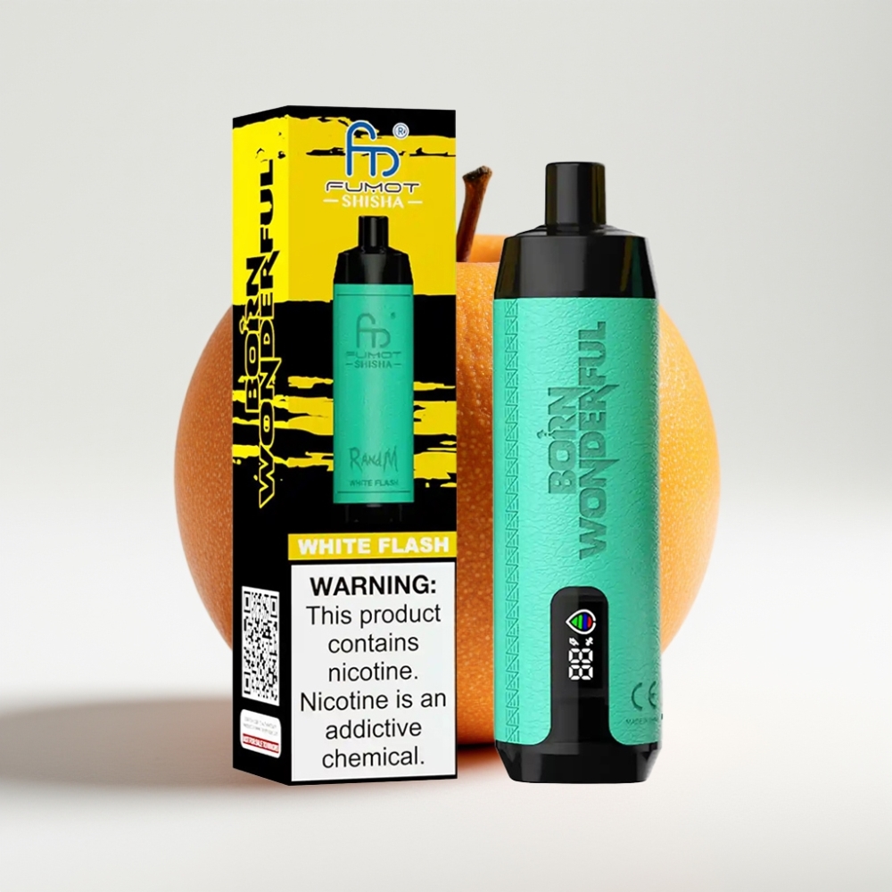 RandM Fumot Shisha 10000 Puffova Disposable Vape Bijeli Bljesak