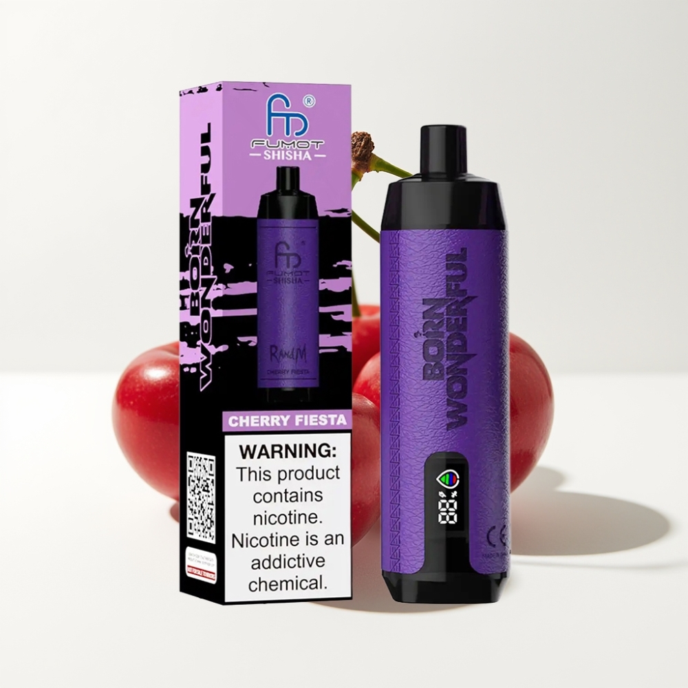 RandM Fumot Shisha 10000 Puffs 18ml Cherry Fiesta
