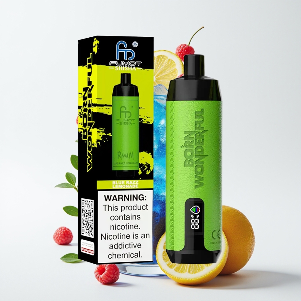 RandM Fumot Shisha 10000 Puffs 18ml Plava Malina Limunada